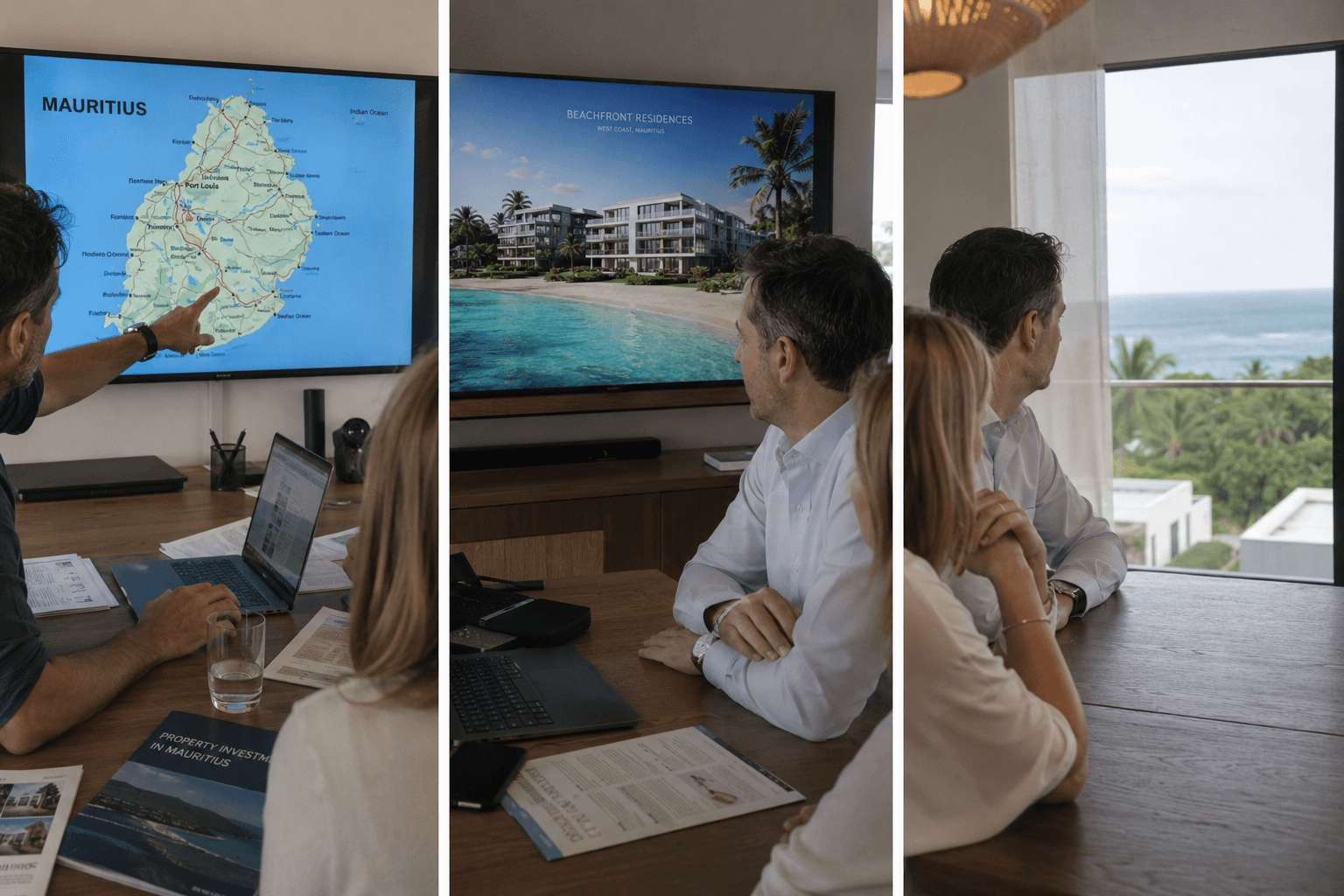 Foreign buyer reviewing property ownership rules in Mauritius