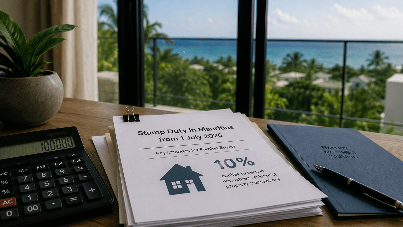 Foreign buyer reviewing registration duty in Mauritius from July 2026